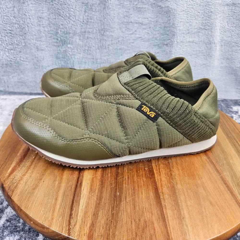 Teva ReEmber Ember Moc Mens Size 6 Green Moccasins Quilted Slip On Shoes 1125472